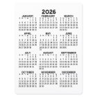 Full Year View 2024 Calendar - Basic Minimal