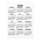 Full Year View 2024 Calendar - Basic Minimal