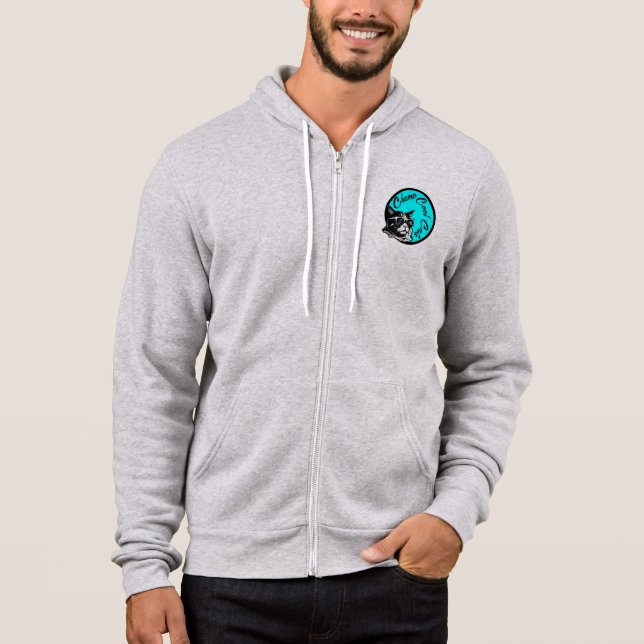 Full zip chemo cool cats hoodie  (Front)
