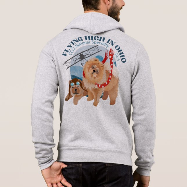 FULL-ZIP HOODED SWEATSHIRT WITH LOGO (Back)