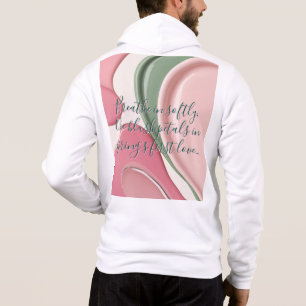 Full zip hoodie in stylish graphic