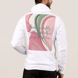 Full zip hoodie in stylish graphic