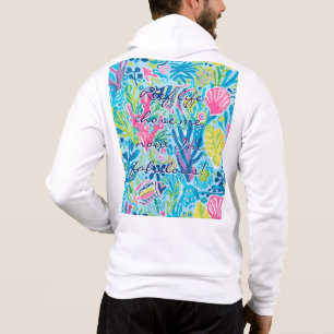Full zip hoodie in stylish graphic