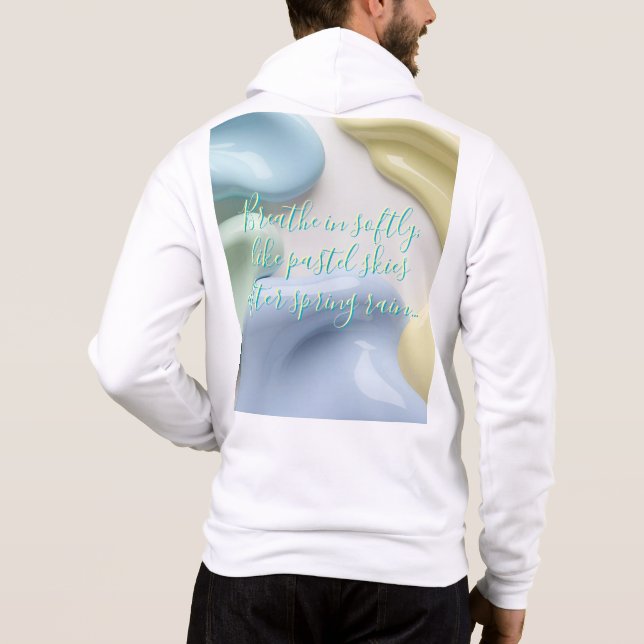 Full zip hoodie in stylish graphic (Back)