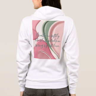 Full zip hoodie in stylish graphic