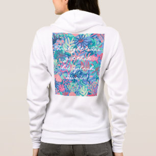 Full zip hoodie in stylish graphic