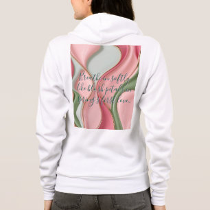 Full zip hoodie in stylish graphic