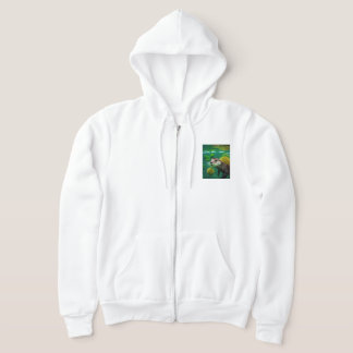 Full zipper with cute seal hoodie