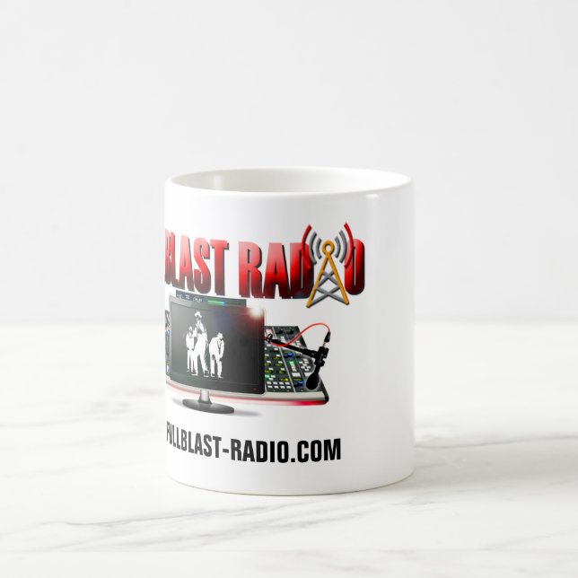 Fullblast Radio White Mug (Center)
