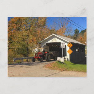 Fuller Black Falls Covered Bridge Montgomery VT Postcard