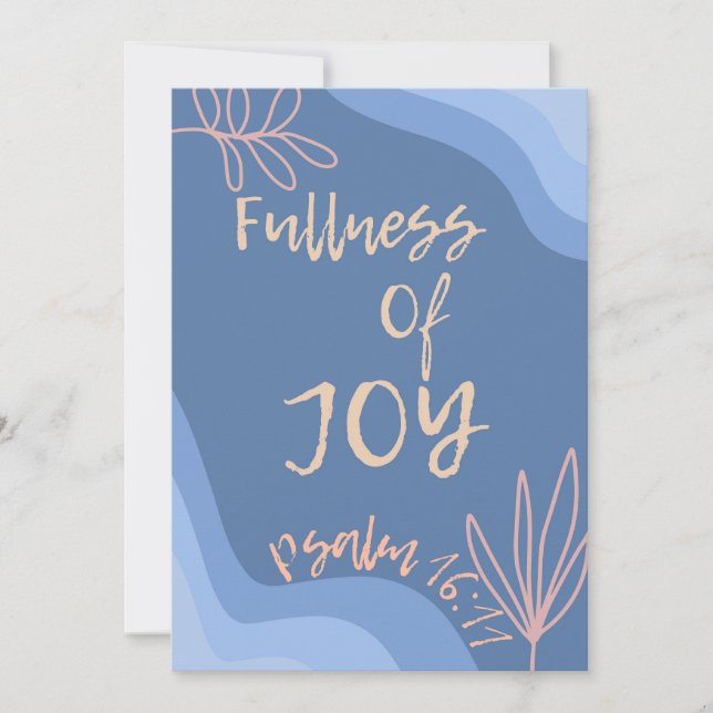 Fullness of Joy Christian Faith Holiday Card (Front)