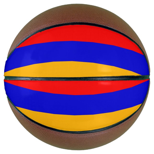 Fullsize Basketball with Flag of Armenia (Front)