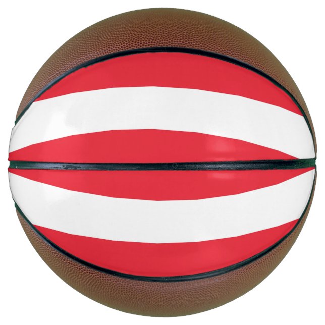 Fullsize Basketball with Flag of Austria (Front)