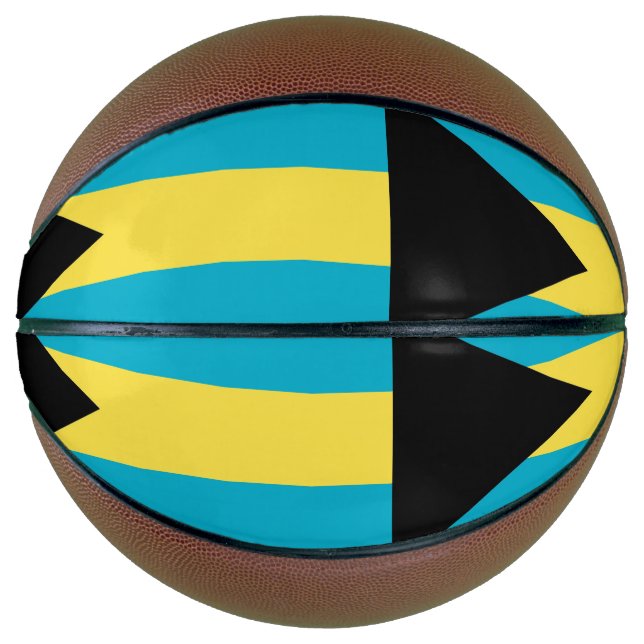 Fullsize Basketball with Flag of Bahamas (Front)