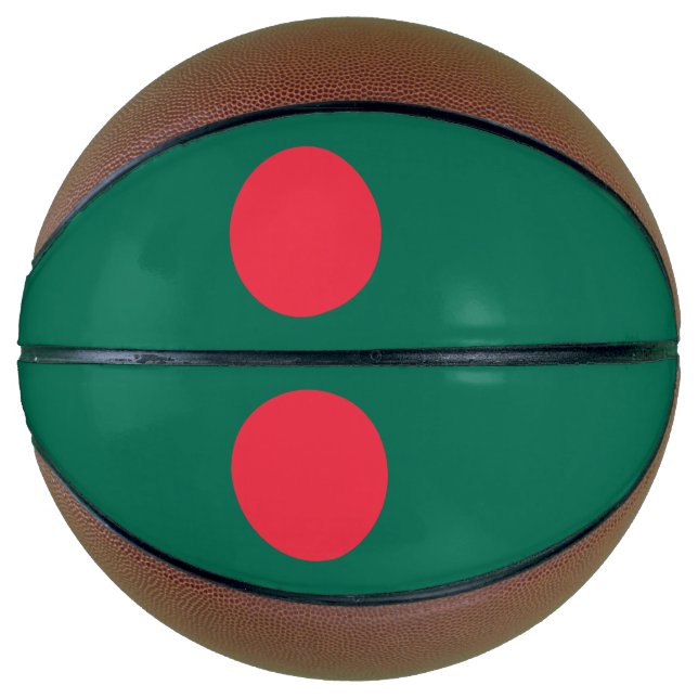 Fullsize Basketball with Flag of Bangladesh (Front)