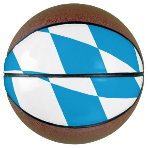 Fullsize Basketball with Flag of Bavaria