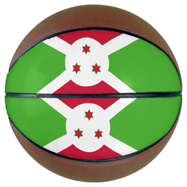 Fullsize Basketball with Flag of Burundi (Front)