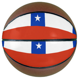 Fullsize Basketball with Flag of Chile