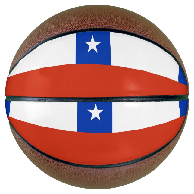 Fullsize Basketball with Flag of Chile (Front)