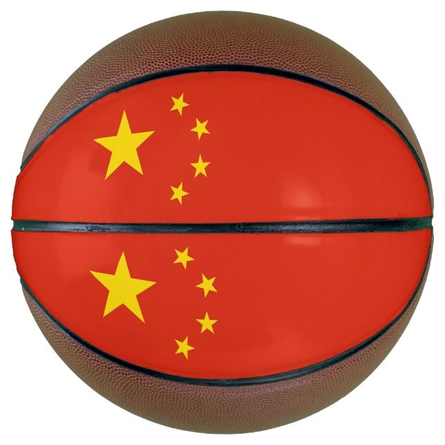 Fullsize Basketball with Flag of China (Front)