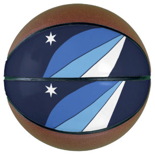 Fullsize Basketball with Flag of Columbia