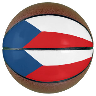Fullsize Basketball with Flag of Czechia