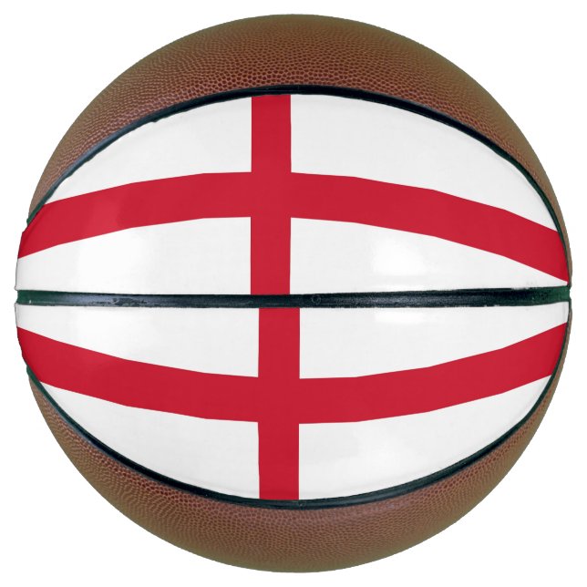 Fullsize Basketball with Flag of England, UK (Front)