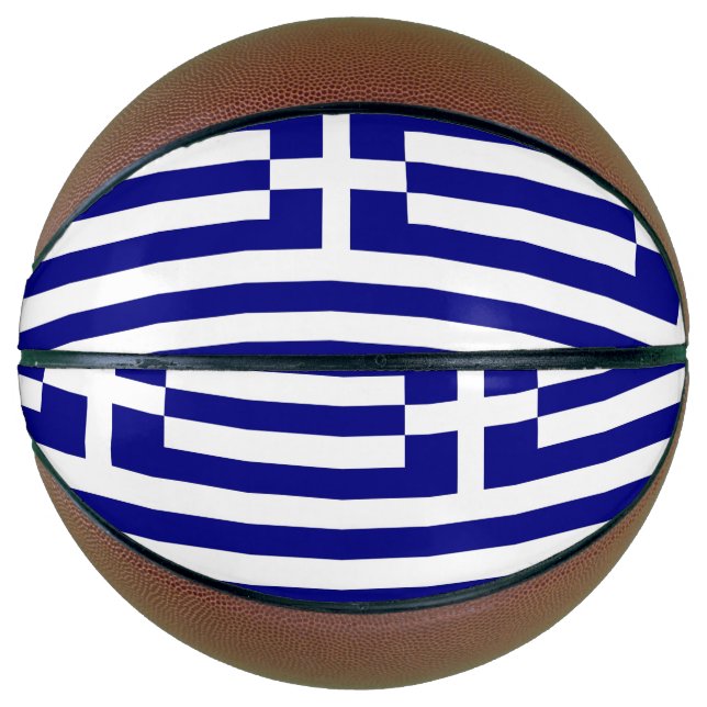 Fullsize Basketball with Flag of Greece (Front)