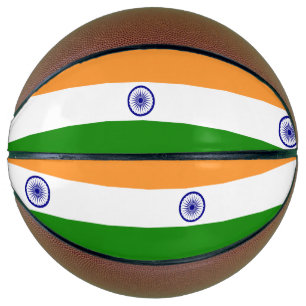 Fullsize Basketball with Flag of India