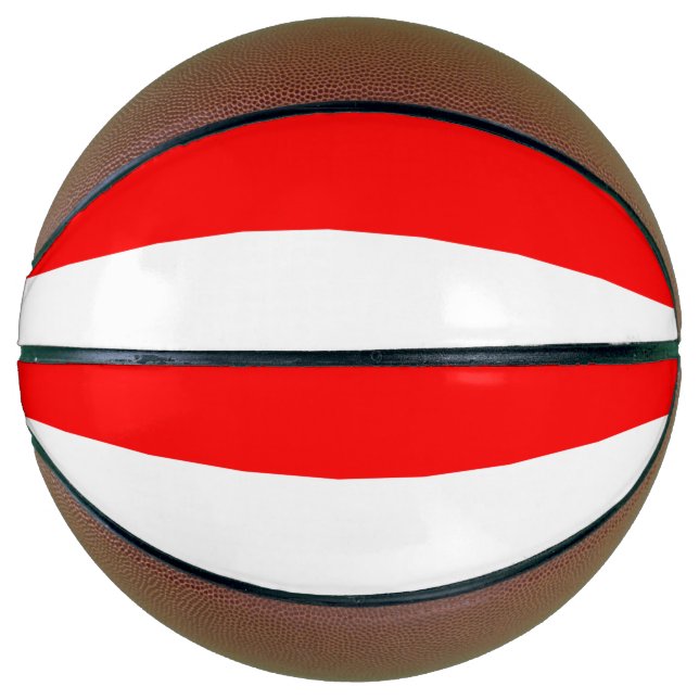 Fullsize Basketball with Flag of Indonesia (Front)