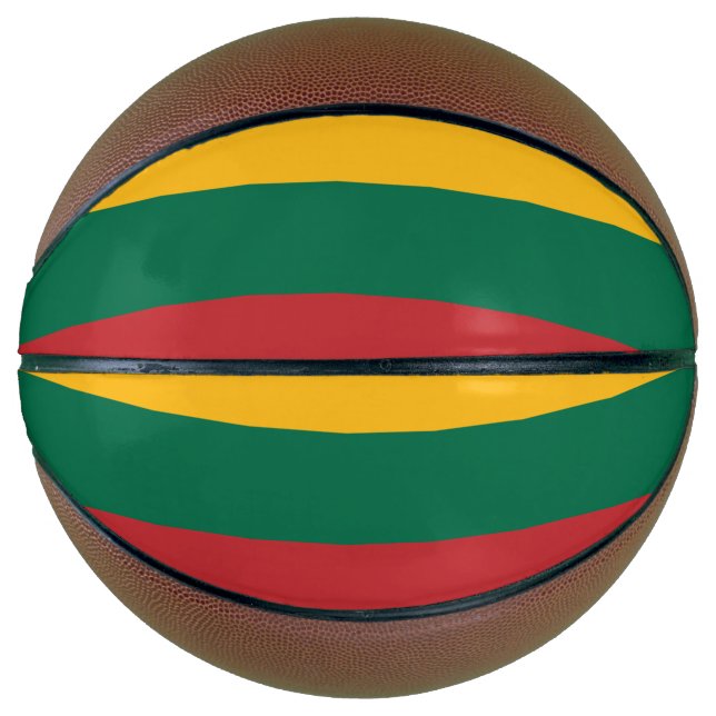 Fullsize Basketball with Flag of Lithuania (Front)