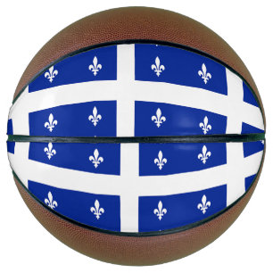 Fullsize Basketball with Flag of Quebec