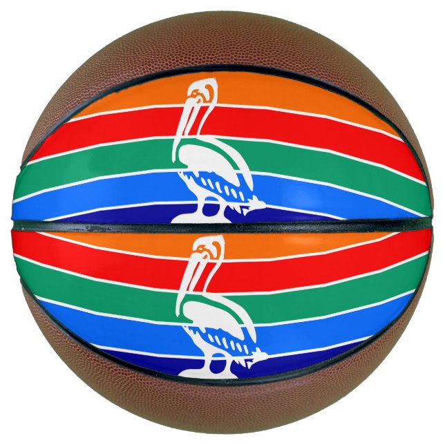 Fullsize Basketball with Flag of St. Petersburg (Front)
