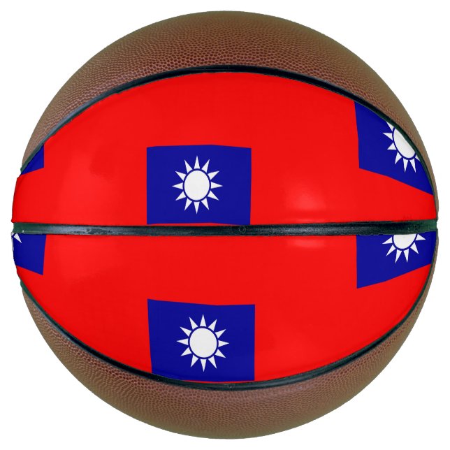 Fullsize Basketball with Flag of Taiwan (Front)