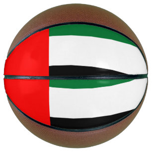 Fullsize Basketball with Flag of UAE