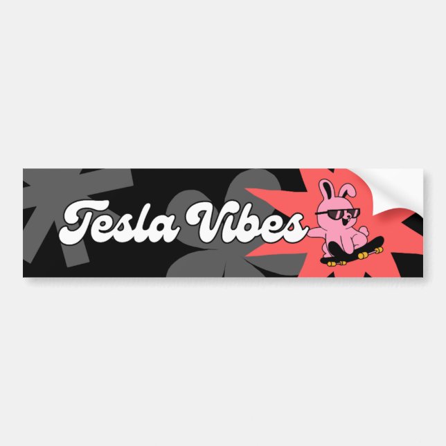 Fully adventurous sticker for your Tesla's bumper! (Front)