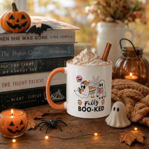 Fully Booked Bookish Halloween Ghosts Mug