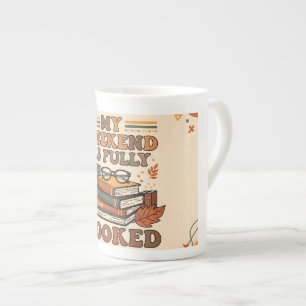 Fully booked weekend design bone china mug