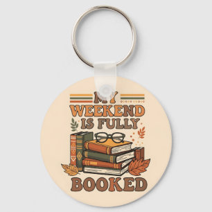 Fully booked weekend design key ring
