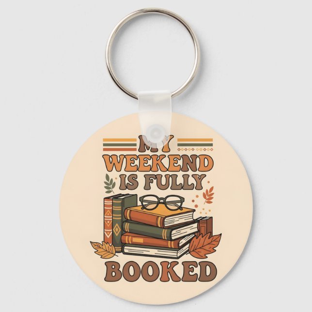 Fully booked weekend design key ring (Back)