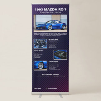Fully custom Car Show Spec Retractable Banner