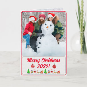 Fully Custom Photo Traditional Folded Xmas Card