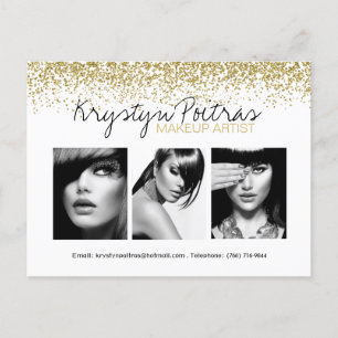 Fully Customisable Makeup Artist Comp Card