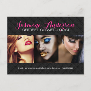 Fully Customisable Makeup Artist Comp Card
