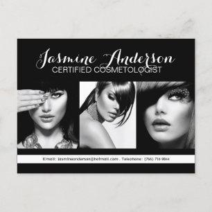 Fully Customisable Makeup Artist Comp Card