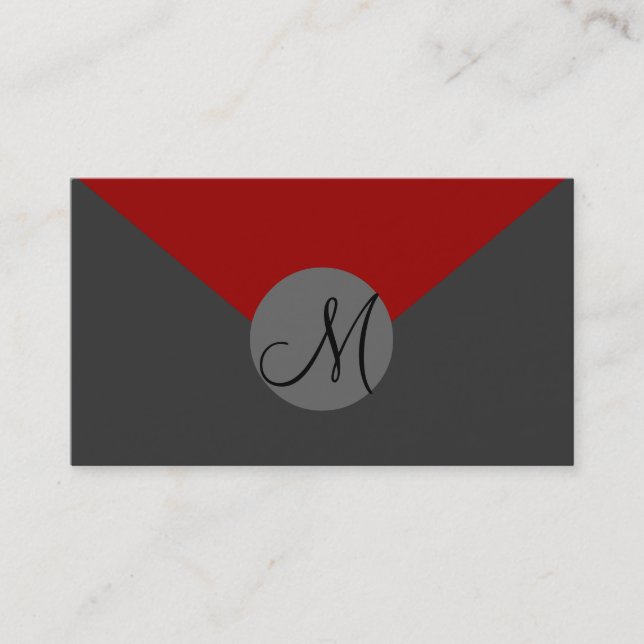 Fully customisable, monogram business cards (Front)