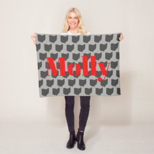 Fully Customisable Ohio State Pet Blanket