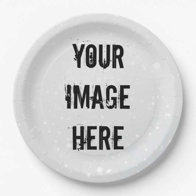 Fully Customisable Paper Plate (Front)