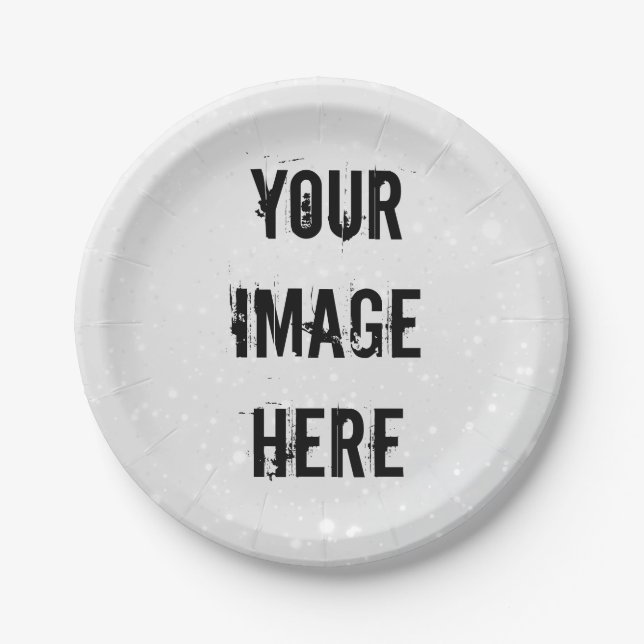 Fully Customisable Paper Plate (Front)