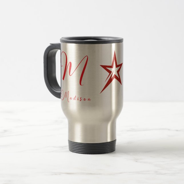 Fully Customisable Stylish Brand Travel/Commuter  Travel Mug (Front Left)